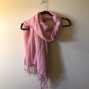 simple pink scarf